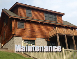  Fairview, North Carolina Log Home Maintenance