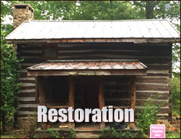 Historic Log Cabin Restoration  Fairview, North Carolina